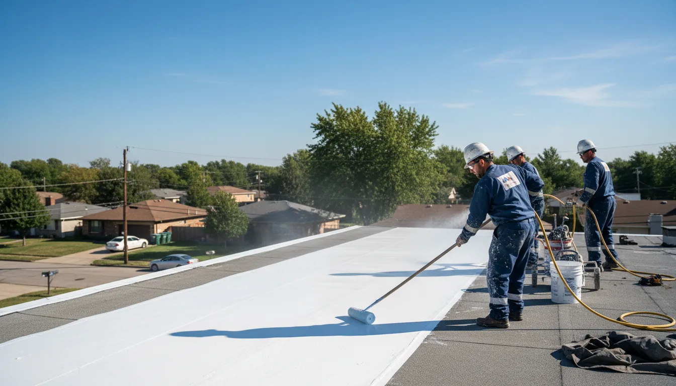 Commercial roof coating in Milford, IN near me